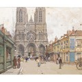 La Cathedrale De Reims - Eugene Galien-Laloue