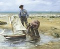 Enfants Jouant Sur La Plage, Le Treport - Norbert Goeneutte