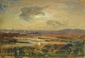 Coucher De Soleil Sur L'Etang - Auguste Francois Ravier
