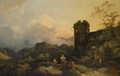 A Landscape With Ruined Tower - Philip Jacques de Loutherbourg