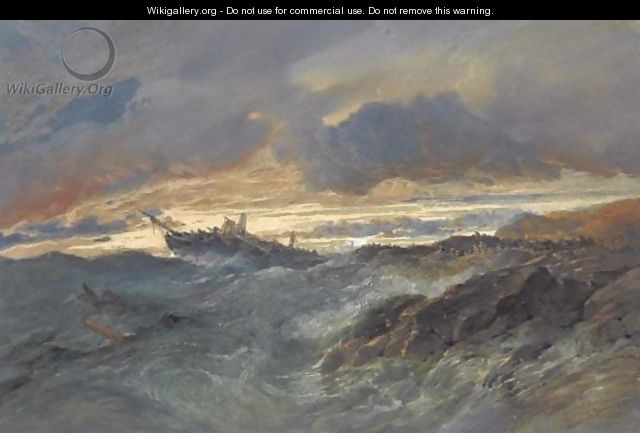 A Shipwreck - Edward Duncan