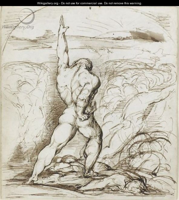 Samson Slaying The Philistines With The Jawbone Of An Ass - George Richmond