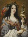 Portrait Of Vittoria Della Rovere (1622-1667), As Saint Vittoria - Mario Balassi