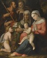 The Holy Family With Saint Anne And The Infant Saint John The Baptist - (after) Bartolommeo Ramenghi The Elder, Il Bagnacavallo