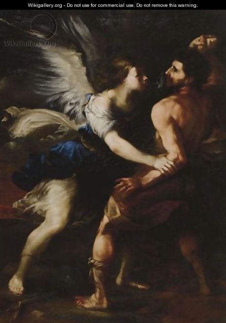 Jacob Wrestling With The Angel - Luca Giordano