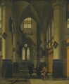 The Interior Of A Protestant Gothic Church, With Elements Of Both The Oude Kerk And Nieuwe Kerk, Amsterdam - Hendrick Van Vliet