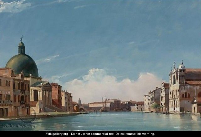 View Of The Grand Canal, Venice, Looking Southwest - Jules Romain Joyant