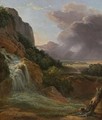 Landscape With Waterfall - Prosper Barrigue De Fontainieu