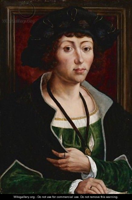 Portrait Of A Man, Perhaps Jan Gossaert As A Young Man - (after) Jan (Mabuse) Gossaert