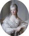 Portrait Of A Young Woman, Half-Length, Wearing A White Dress With A Large Bow - Francois-Hubert Drouais