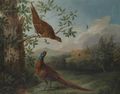 A Pair Of Pheasants In An Extensive Landscape - (after) Stephen Elmer