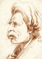 Head Of A Moustachioed Man In A Turban - Giovanni Battista Tiepolo
