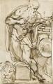 St Jerome In His Study - Agostino Carracci