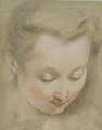 Study Of The Head Of A Young Woman Looking Down To The Right - Federico Fiori Barocci