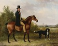 John Peale On His Favorite Hunter And A Dog - George Cole, Snr.