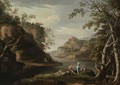 River Landscape With Apollo And The Cumaen Sibyl - Salvator Rosa