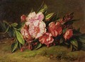 Azalea Blossoms On A Ledge - Adriana-Johanna Haanen