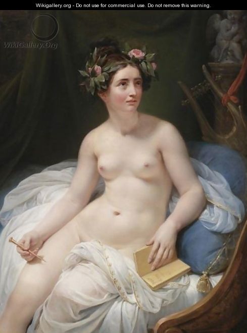 The Poetess Sappho - (after) David, Jacques Louis