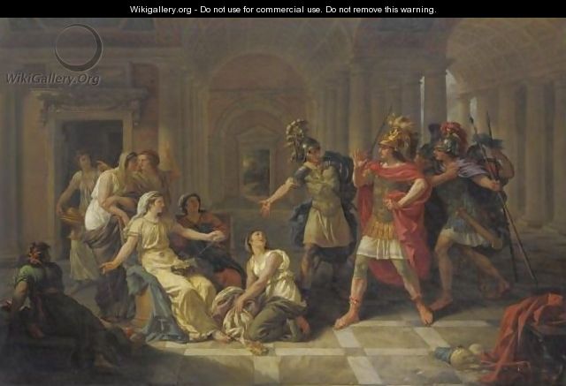 Sextus Tarquinius Admiring The Virtue Of Lucretia - Jean Jacques II Lagrenee