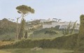 A View Of The Pines Of The Villa Borghese From The Back Of The Villa Medicis - Pierre-Athanase Chauvin