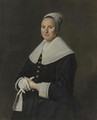 Portrait Of A Woman With Gloves - Frans Hals