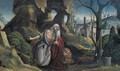 Saint Jerome In A Rocky Wooded Landscape - Defendente Ferrari