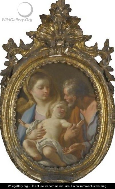 The Holy Family - Francesco de Mura