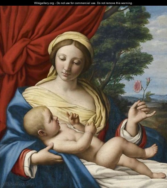 The Virgin Of The Rose - Giovanni Battista Salvi, Il Sassoferrato