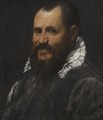 Portrait Of A Man, Bust Length, In A White Collar - Annibale Carracci