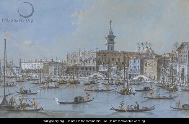 View Of The Palazzo Ducale, Venice - Giacomo Guardi