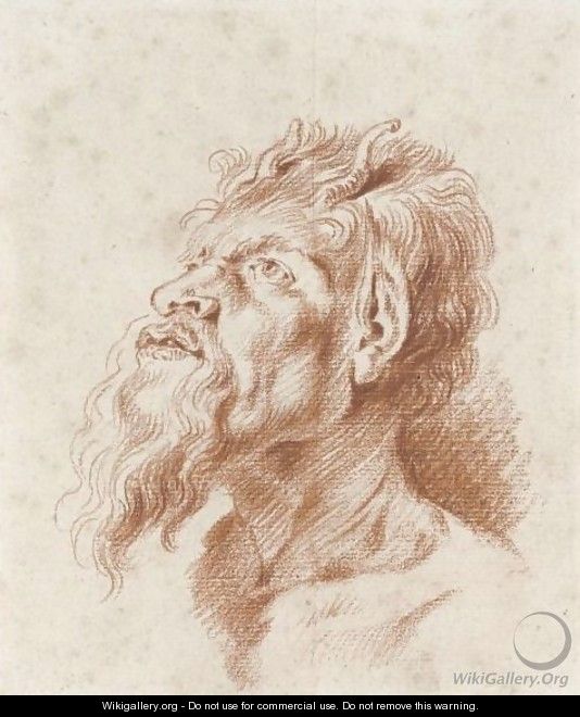 Head Of A Satyr - Jean-Antoine Watteau