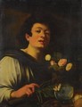 Boy With A Vase Of Flowers - (after) Michelangelo Merisi Da Caravaggio