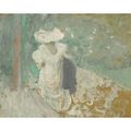 Lucy Hessel Sur Un Chemin A Vasouy - Edouard (Jean-Edouard) Vuillard