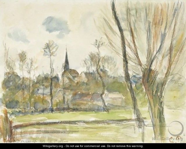 Esplanade De Bazincourt - Camille Pissarro