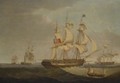 The Frigate Mary And Other British Shipping Off Dover - Thomas Whitcombe