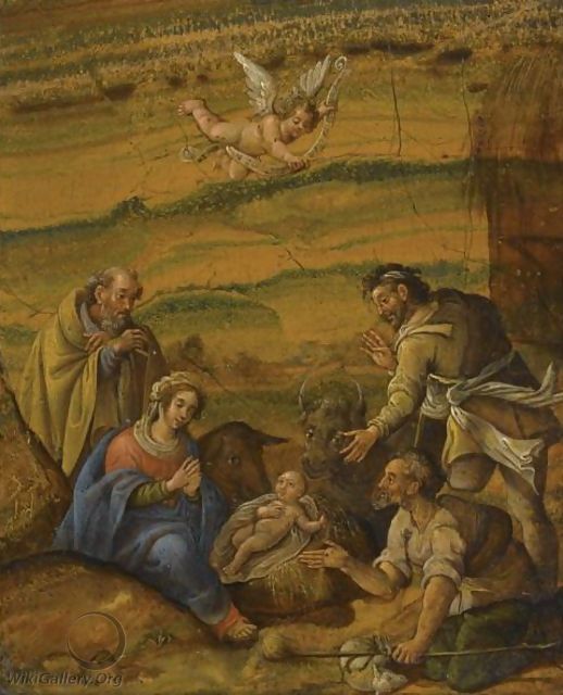 The Adoration Of The Shepherds - Florentine School