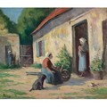 Rolleboise, La Cour - Maximilien Luce