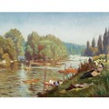 Les Bords De La Marne A La Varenne - Emile Bernard