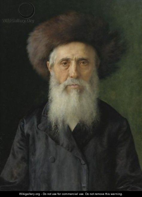 Portrait Of A Man With Streimel 2 - Isidor Kaufmann