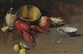 Still Life With Lemons And Lobster - Emil Carlsen
