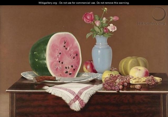 Still Life With Watermelon - George Cope