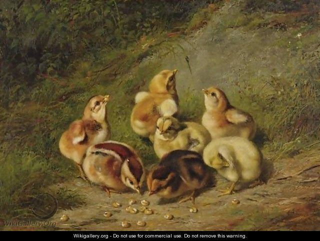 Baby Chicks - Arthur Fitzwilliam Tait