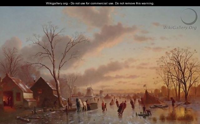 Skating At Twilight - Johann Mongels Culverhouse