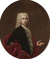 Portrait Of A Gentleman, Half-Length, Wearing An Embroidered Doublet - Giacomo Ceruti (Il Pitocchetto)