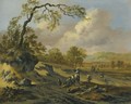 A Dune Landscape With Travellers - Jan Wijnants