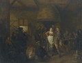 A Tavern Interior With A Bagpiper And A Couple Dancing - Jan Miense Molenaer