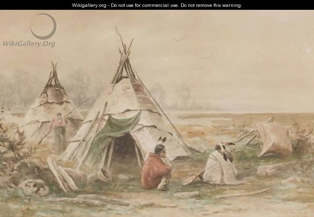 Indian Encampment - Frederick Arthur Verner
