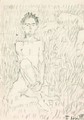 Study Of Boy To Spring - Ferdinand Hodler