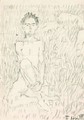 Study Of Boy To Spring - Ferdinand Hodler