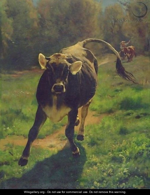 Running Calf - Rudolf Koller